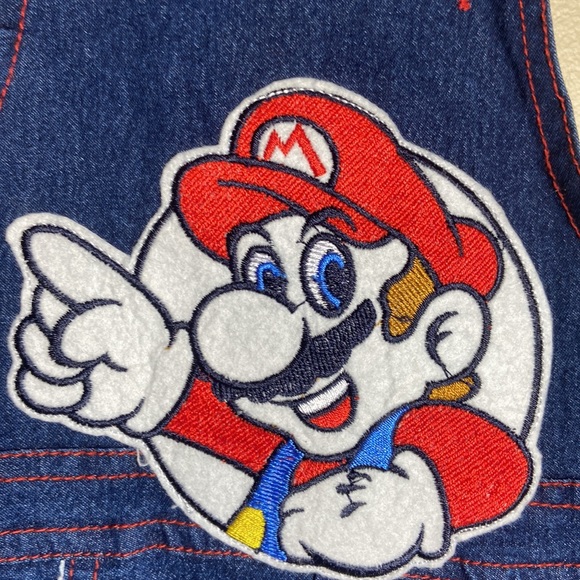 Super Mario Denim Toddler sz 2 Overalls - Picture 3 of 7